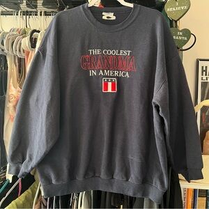 Jerzees Black Crewneck Sweater - The Coolest Grandma in America